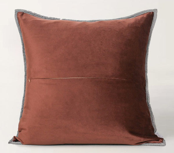 Simple Modern Throw Pillow for Couch, Orange Square Throw Pillows, Decorative Pillows for Interior Design, Modern Sofa Pillow Covers-Grace Painting Crafts