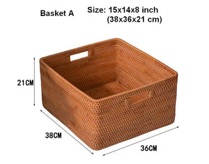 Storage Baskets for Bedroom, Extra Large Storage Basket for Clothes, Rectangular Storage Baskets, Storage Basket for Shelves-Grace Painting Crafts