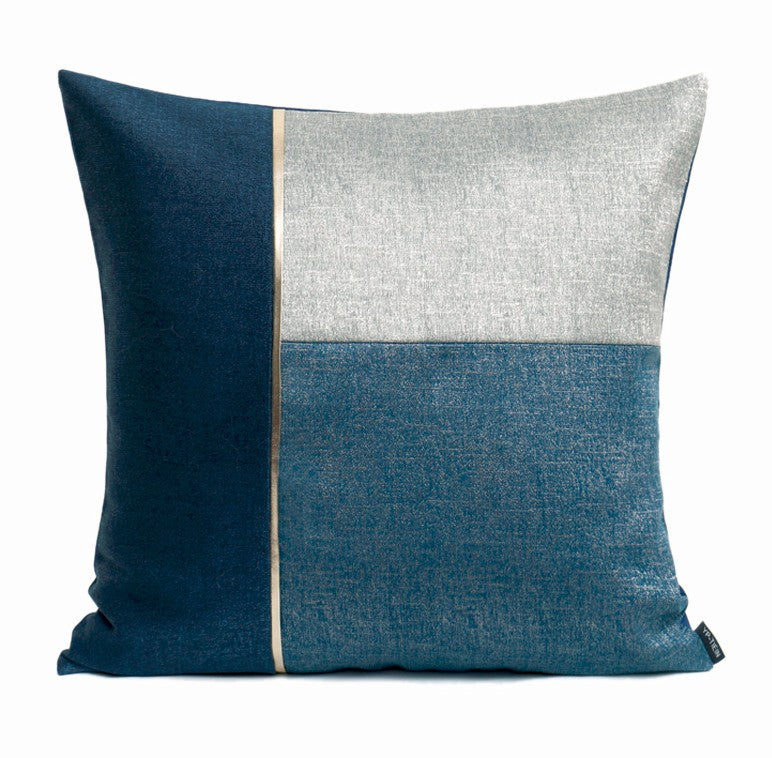 Decorative Modern Sofa Pillows, Blue Modern Throw Pillows, Large Modern Pillows for Living Room, Modern Throw Pillows for Couch-Grace Painting Crafts