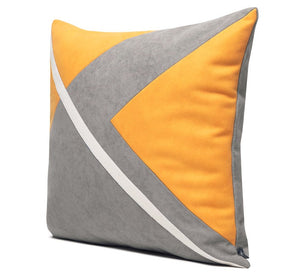 Modern Throw Pillows for Couch, Decorative Modern Sofa Pillows for Living Room, Yellow Gray Modern Simple Throw Pillows, Large Simple Modern Pillows-Grace Painting Crafts