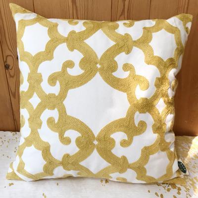 Modern Sofa Pillows, Geometric Decorative Pillows, Cotton Yellow Throw Pillows, Decorative Throw Pillows for Living Room-Grace Painting Crafts