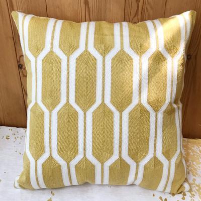 Modern Sofa Pillows, Geometric Decorative Pillows, Cotton Yellow Throw Pillows, Decorative Throw Pillows for Living Room-Grace Painting Crafts