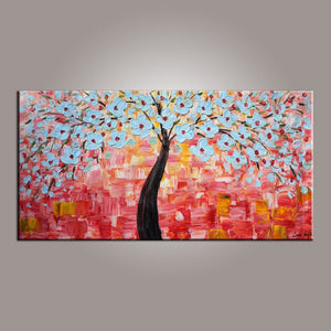 Flower Art, Abstract Art Painting, Tree Painting, Painting on Sale, Canvas Wall Art, Bedroom Wall Art, Canvas Art, Modern Art, Contemporary Art-Grace Painting Crafts
