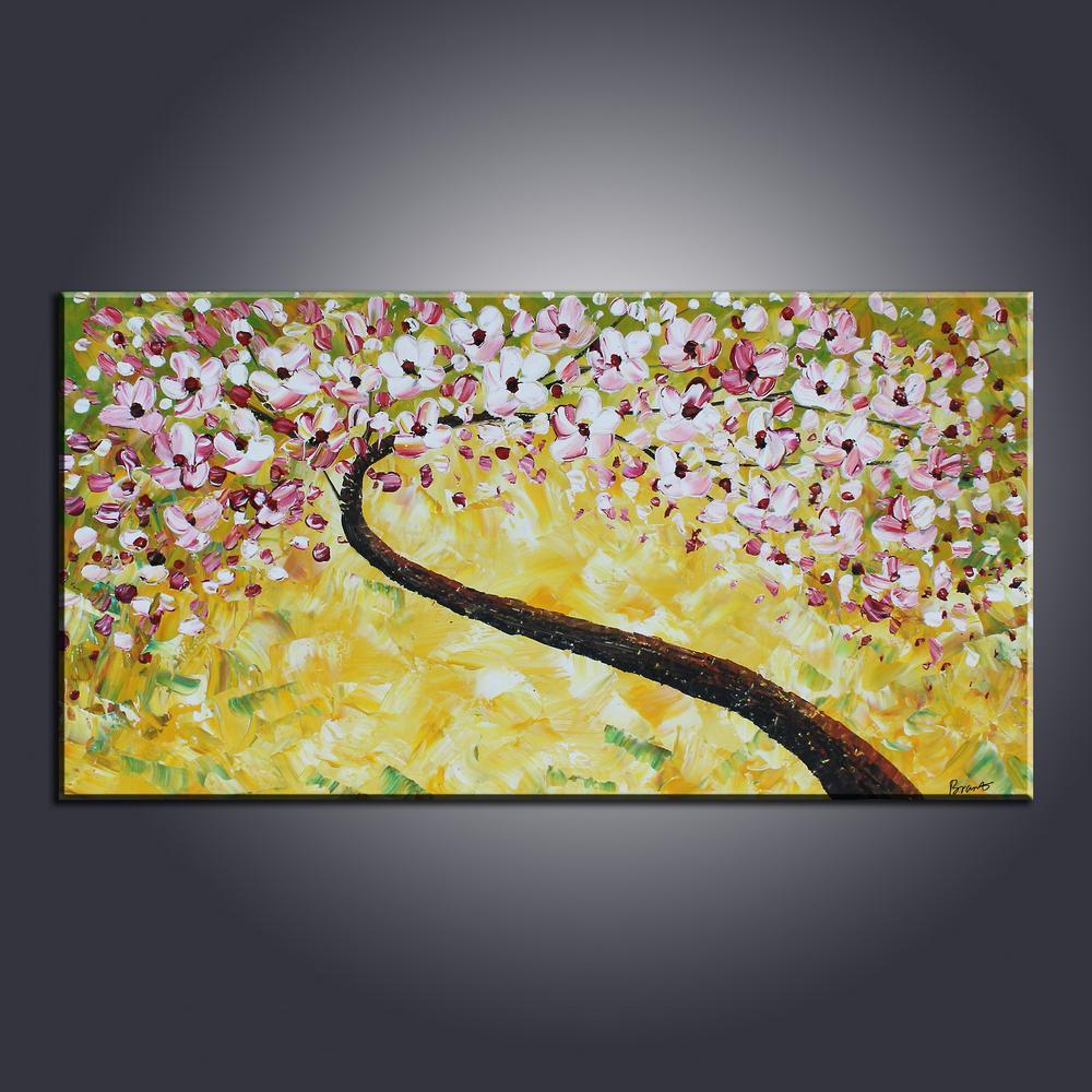 Contemporary Art, Abstract Art Painting, Flower Art, Acrylic Painting, Canvas Wall Art, Bedroom Wall Art, Canvas Art, Modern Art, Contemporary Art-Grace Painting Crafts