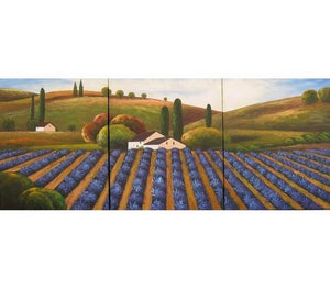 Lavender Field, Landscape Painting, Canvas Painting, Wall Art, Landscape Art, Wall Hanging-Grace Painting Crafts
