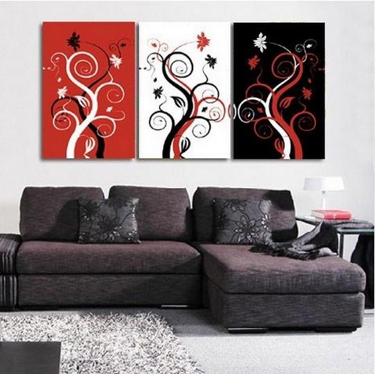 Tree of Life Painting, Abstract Art, Canvas Painting, Abstract Oil Painting, Living Room Art, 3 Piece Canvas Art, Abstract Painting, Acrylic Art-Grace Painting Crafts