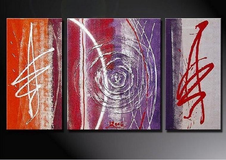 Canvas Painting, Large Oil Painting, Wall Art, Abstract Art, Abstract Painting, Living Room Wall Art, Modern Art, 3 Piece Wall Art, Huge Art-Grace Painting Crafts