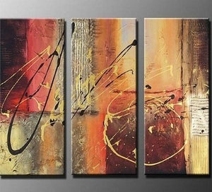 Canvas Painting, Abtract Lines, Bedroom Wall Art, Canvas Painting, Abstract Art, Abstract Painting, Acrylic Art, 3 Piece Wall Art, Canvas Art-Grace Painting Crafts