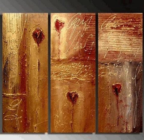 Wall Painting, Abtract Wall Art, Bedroom Wall Art, Canvas Painting, Abstract Art, Abstract Painting, Acrylic Art, 3 Piece Wall Art, Canvas Art-Grace Painting Crafts