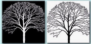 Tree Painting, Black and White Art, Abstract Art, Abstract Painting, Wall Art, Wall Hanging, Dining Room Wall Art, Modern Art, Hand Painted Art-Grace Painting Crafts