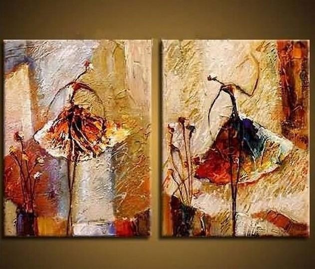 Ballet Dancer Art, Canvas Painting, Bedroom Wall Art, Hand Painted Art-Grace Painting Crafts