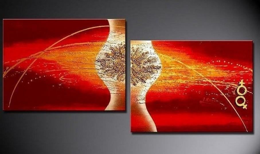 Large Art, Abstract Painting, Red Art, Canvas Painting, Abstract Art, Wall Art, Wall Hanging, Bedroom Wall Art, Modern Art, Hand Painted Art-Grace Painting Crafts