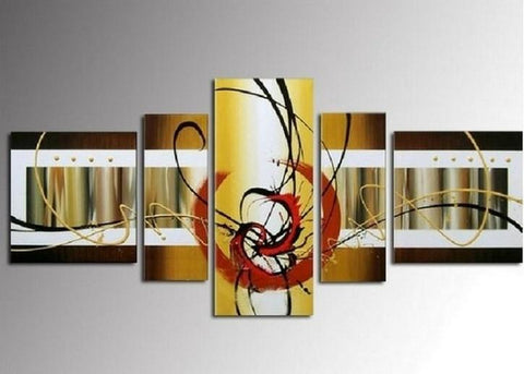Canvas Painting, Hand Painted Art, Wall Painting, Large Wall Art, Abstract Painting, Canvas Art Painting, Huge Wall Art, Acrylic Art, 5 Piece-Grace Painting Crafts