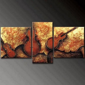Extra Large Painting, Abstract Painting, Living Room Violin Wall Art, Modern Art, Acrylic Art, Painting for Sale-Grace Painting Crafts