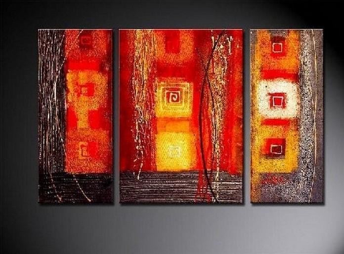 Red Abstract Painting, Bedroom Wall Art, Large Painting, Living Room Wall Art, Modern Art, Abstract Painting, Art on Canvas-Grace Painting Crafts