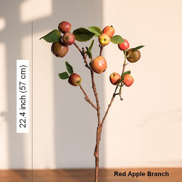 Beautiful Modern Flower Arrangement Ideas for Home Decoration, Apple Branch, Fruit Branch, Table Centerpiece, Simple Artificial Floral for Dining Room-Grace Painting Crafts