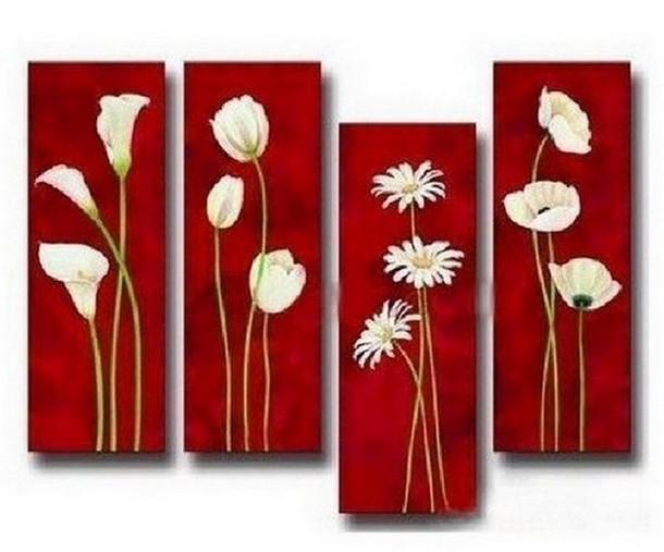 Flower Canvas Painting, Flower Abstract Painting, Large Wall Painting, Bedroom Wall Art Paintings, Modern Art, Extra Large Wall Art on Canvas-Grace Painting Crafts