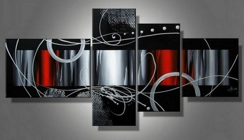 Painting for Sale, Black Abstract Wall Art, Abstract Painting, Bedroom Wall Art, Modern Art, Extra Large Wall Art, Contemporary Art, Modern Art-Grace Painting Crafts