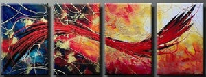Red Abstract Painting, Abstract Art, Extra Large Painting, Living Room Wall Art, Modern Art, Extra Large Wall Art, Contemporary Art, Modern Art Painting-Grace Painting Crafts
