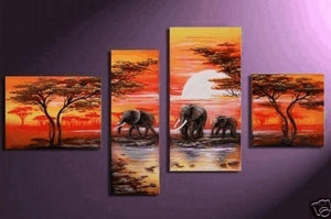 Canvas Wall Art, African Painting, Extra Large Painting, Abstract Painting, Living Room Wall Decor, Contemporary Art, Art on Canvas-Grace Painting Crafts