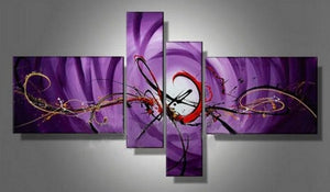Large Wall Art Paintings, Abstract Lines Art, Large Canvas Painting, Abstract Painting for Bedroom, Hand Painted Art on Canvas-Grace Painting Crafts