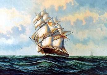 Canvas Art, Oil Painting, Canvas Painting, Bedroom Wall Art, Seascape Painting, Wall Art, Large Painting, Canvas Oil Painting, Canvas Art, Sailing Boat at Sea-Grace Painting Crafts