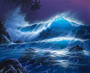 Hand Painted Art, Canvas Art, Pacific Ocean, Big Wave, Seascape Art, Canvas Painting, Large Wall Art, Large Painting, Canvas Oil Painting, Canvas Wall Art-Grace Painting Crafts