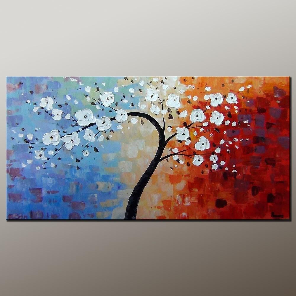 Heavy Texture Painting, Flower Art, Acrylic Painting, Abstract Art Painting, Canvas Wall Art, Bedroom Wall Art, Canvas Art, Modern Art, Contemporary Art-Grace Painting Crafts
