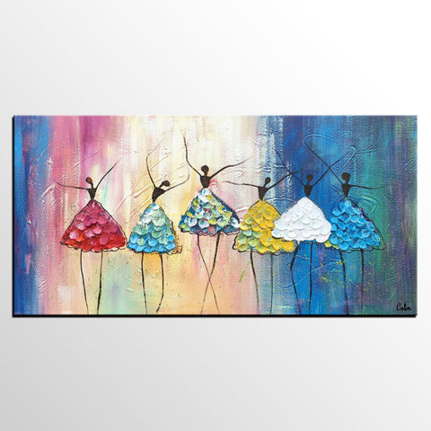 Abstract Wall Art Paintings, Ballet Dancer Painting, Modern Paintings, Paintings for Living Room, Dancing Painting, Custom Abstract Painting for Sale-Grace Painting Crafts