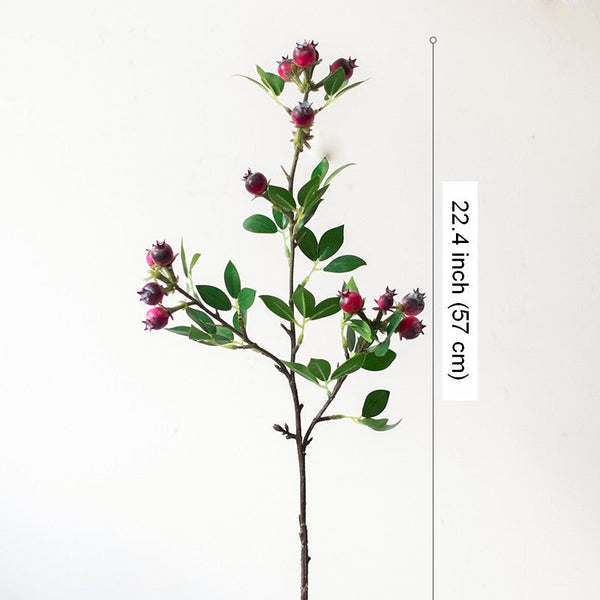 Simple Artificial Flowers for Living Room, Blueberry Fruit Branch, Flower Arrangement Ideas for Home Decoration, Spring Artificial Floral for Bedroom-Grace Painting Crafts
