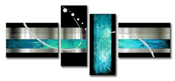 Abstract Painting on Canvas, Extra Large Painting, Simple Abstract Art, Black and Blue Paintings, Living Room Wall Art Ideas, Large Modern Paintings-Grace Painting Crafts