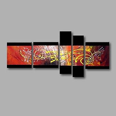 Canvas Painting, Group Painting, Large Wall Art, Abstract Painting, Huge Wall Art, Acrylic Art, Abstract Art, 5 Piece Wall Painting-Grace Painting Crafts