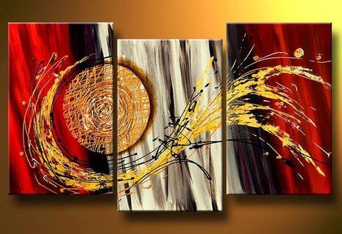 Abstract Art Painting, 3 Piece Canvas Art, Tree of Life Painting