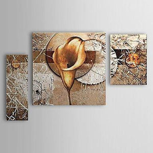 Abstract Painting, Flower Painting, Canvas Painting, Abstract Art, Wall Art, Large Painting, Living Room Wall Art, Modern Art, 3 Piece Wall Art-Grace Painting Crafts