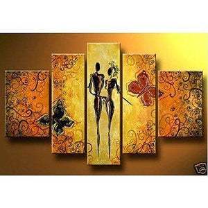Abstract Art of Love, Canvas Painting for Bedroom, Large Wall Art Paintings, Acrylic Abstract Painting, Huge Painting for Sale-Grace Painting Crafts