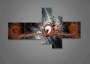 Huge Wall Art, Acrylic Art, Abstract Art, 5 Piece Wall Painting, Hand Painted Art, Group Painting, Canvas Painting, Large Wall Art, Abstract Painting-Grace Painting Crafts