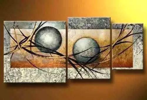 Abstract Painting, Flower Painting, Canvas Painting, Large Painting, Living Room Wall Art, 3 Piece Wall Art-Grace Painting Crafts