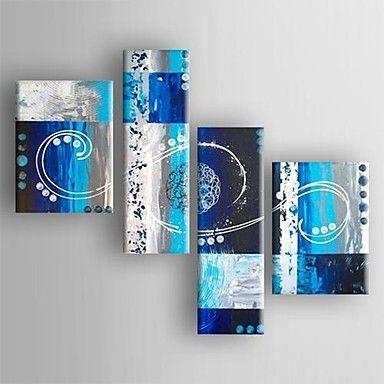 Extra Large Painting, Living Room Wall Art, Abstract Art Set, 4 Piece Abstract Painting, Modern Art, Contemporary Art-Grace Painting Crafts