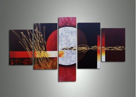 Large Art, Abstract Painting, Canvas Painting, Abstract Art, 5 Piece Wall Art, Canvas Art Painting, Ready to Hang-Grace Painting Crafts