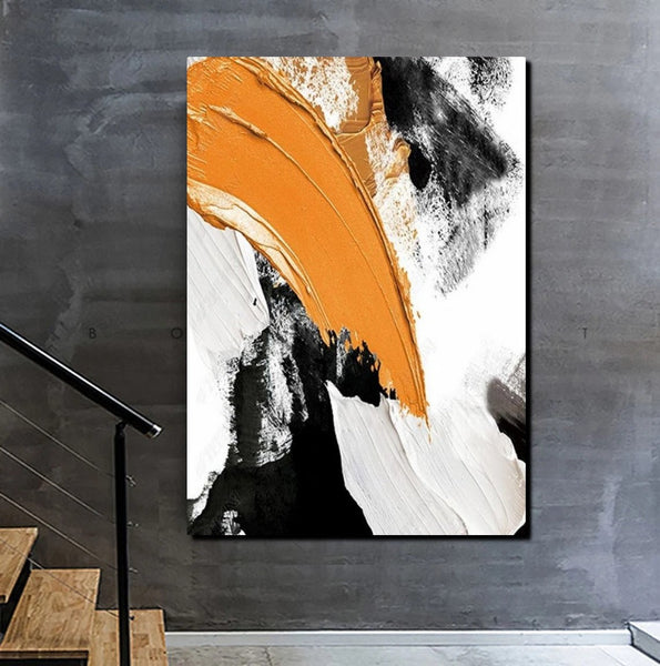 Large Abstract Paintings, Large Paintings for Living Room, Simple Modern Art, Modern Canvas Painting, Contemporary Acrylic Wall Art Ideas-Grace Painting Crafts