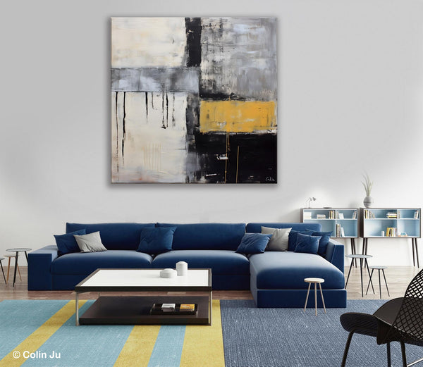 Extra Large Original Artwork, Large Paintings for Bedroom, Abstract Landscape Painting on Canvas, Oversized Contemporary Wall Art Paintings-Grace Painting Crafts