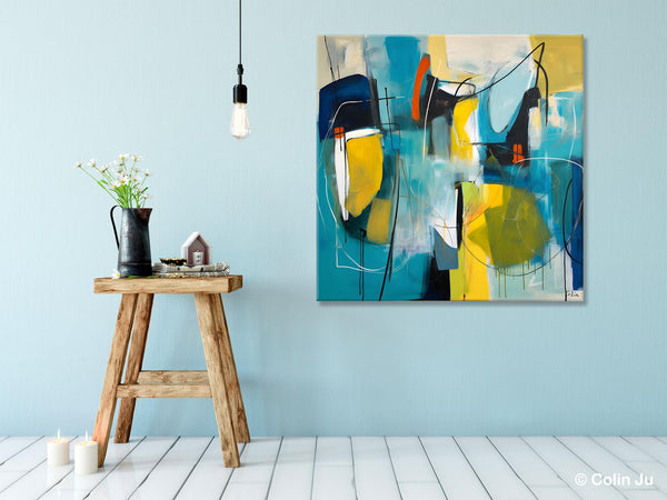 Acrylic Painting for Living Room, Contemporary Abstract Artwork, Extra Large Wall Art Paintings, Original Modern Artwork on Canvas-Grace Painting Crafts