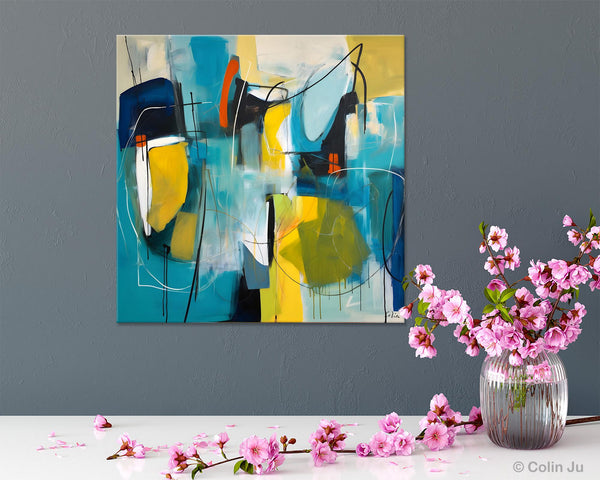 Acrylic Painting for Living Room, Contemporary Abstract Artwork, Extra Large Wall Art Paintings, Original Modern Artwork on Canvas-Grace Painting Crafts