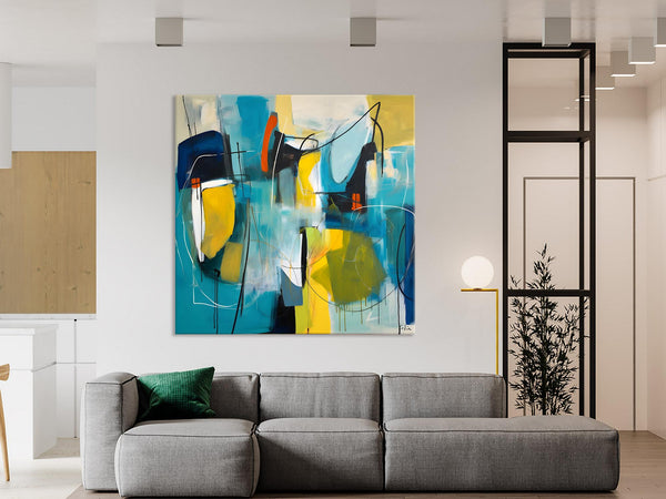 Acrylic Painting for Living Room, Contemporary Abstract Artwork, Extra Large Wall Art Paintings, Original Modern Artwork on Canvas-Grace Painting Crafts