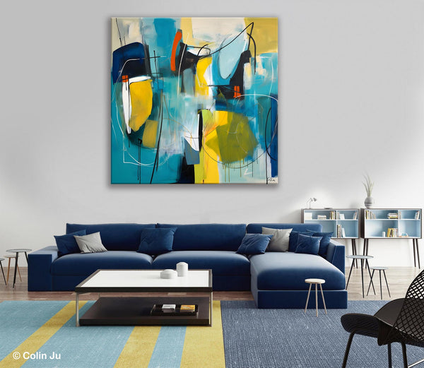 Acrylic Painting for Living Room, Contemporary Abstract Artwork, Extra Large Wall Art Paintings, Original Modern Artwork on Canvas-Grace Painting Crafts