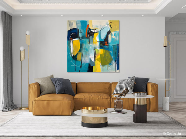 Acrylic Painting for Living Room, Contemporary Abstract Artwork, Extra Large Wall Art Paintings, Original Modern Artwork on Canvas-Grace Painting Crafts