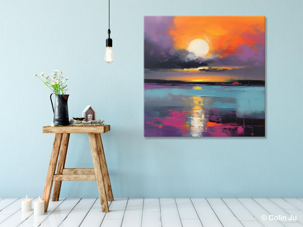 Abstract Landscape Artwork, Landscape Painting on Canvas, Hand Painted Canvas Art, Contemporary Wall Art Paintings, Extra Large Original Art-Grace Painting Crafts