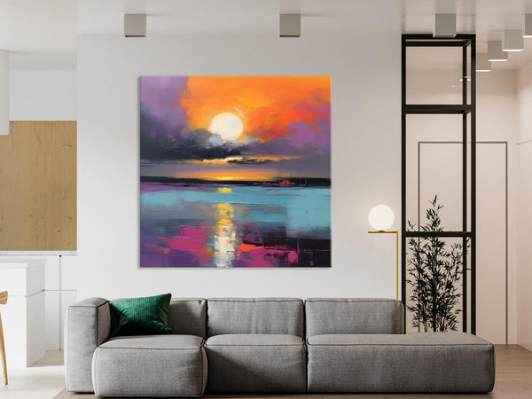 Abstract Landscape Artwork, Landscape Painting on Canvas, Hand Painted Canvas Art, Contemporary Wall Art Paintings, Extra Large Original Art-Grace Painting Crafts