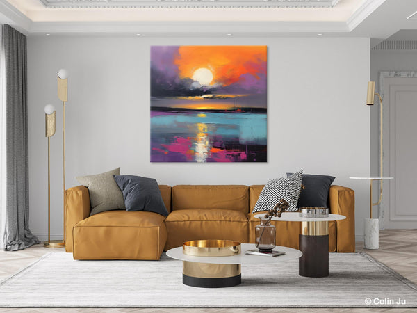 Abstract Landscape Artwork, Landscape Painting on Canvas, Hand Painted Canvas Art, Contemporary Wall Art Paintings, Extra Large Original Art-Grace Painting Crafts