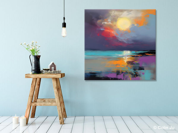 Abstract Landscape Paintings, Simple Wall Art Ideas, Original Landscape Abstract Painting, Large Landscape Canvas Paintings, Buy Art Online-Grace Painting Crafts
